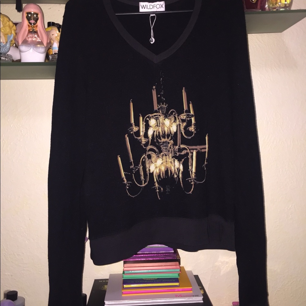 RARE NWOT Wildfox chandelier jumper V-Neck
